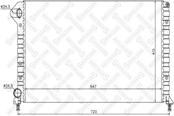 Купить 1553255 Kraft Радиатор водяной