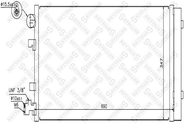 Конденсатор кондиционера Renault Scenic GRAND III минивэн (JZ0, JZ1) (2009 - 2016) цена, от 91.02 USD