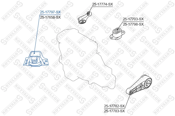  Передняя опора двигателя Nissan Micra 