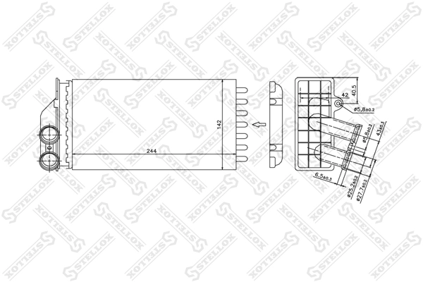 Радиатор отопителя Magneti Marelli BR430