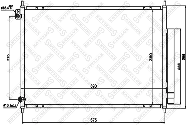 Конденсатор кондиционера TYC 606AC2005 цена, от 56.92 USD
