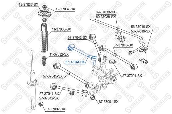 Рычаг задней подвески верхний левый и правый Longho 52390S1AE01 цена, от 28.08 USD
