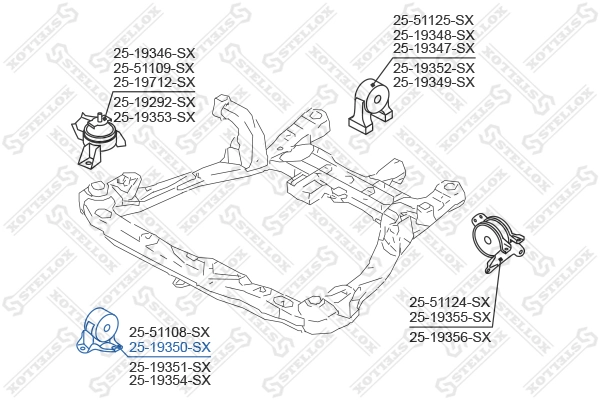Гидроопора двигателя передняя Hyundai Sonata V седан (NF) (2007 - 2010) цена, от 23.40 USD