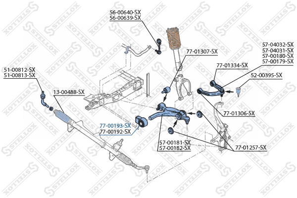 Compre Bloco silencioso dianteiro do braço oscilante inferior Alfa Romeo 159 