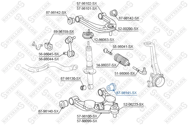 Сайлентблок передней подвески Tenacity AAMTO1197 цена, от 14.97 USD