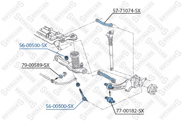 Стойка заднего стабилизатора SSP2206 Magneti Marelli