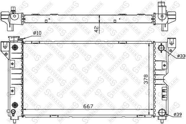 Радиатор охлаждения двигателя FVP RAD1850 цена, от 102.69 USD