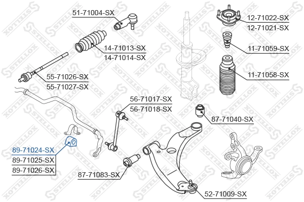 Купить B26R34156 RBI Втулки переднего стабилизатора