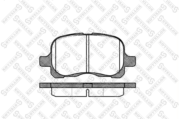 Передние тормозные колодки D0741 PSP