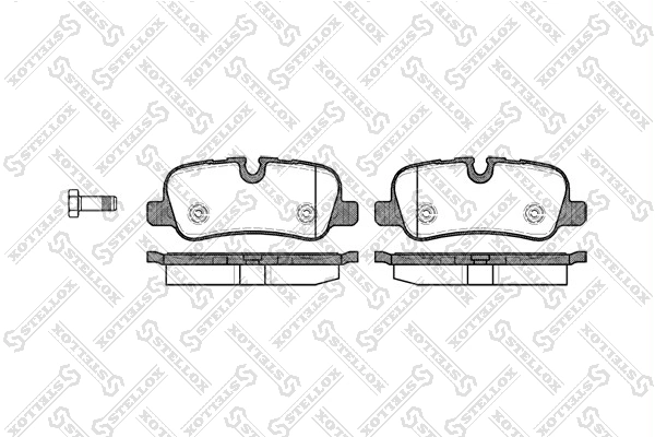 Купить S701366 Polcar Колодки тормозные задние, дисковые