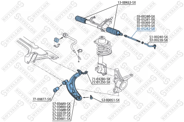 Рулевая тяга Polcar F513 цена, от 13.34 USD