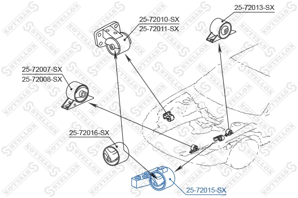 Подушка (опора) двигателя, левая на Mitsubishi Lancer V CB, CD, CE