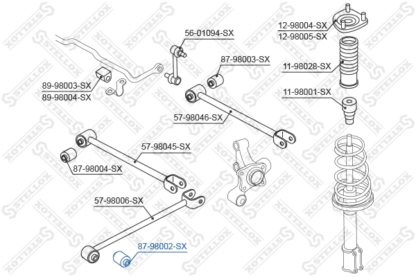 Сайлентблок заднего продольного рычага, передний Longho 4872512150 цена, от 3.36 USD