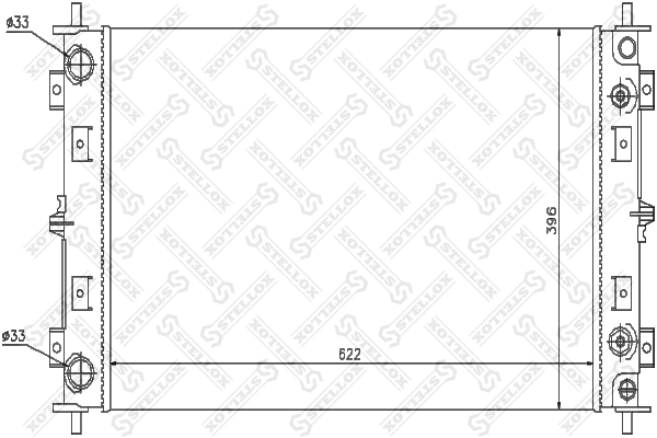 Радиатор охлаждения двигателя Polcar 2410081 цена, от 66.82 USD