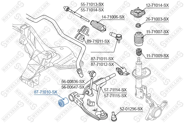 Compre Bloco silencioso dianteiro do braço oscilante inferior Mazda 626 5