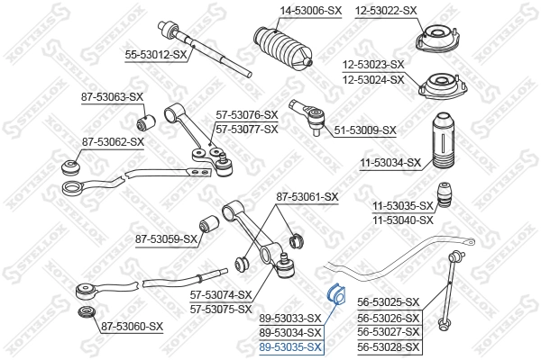 Втулка стабилизатора переднего J70318OEM Korea (oem)