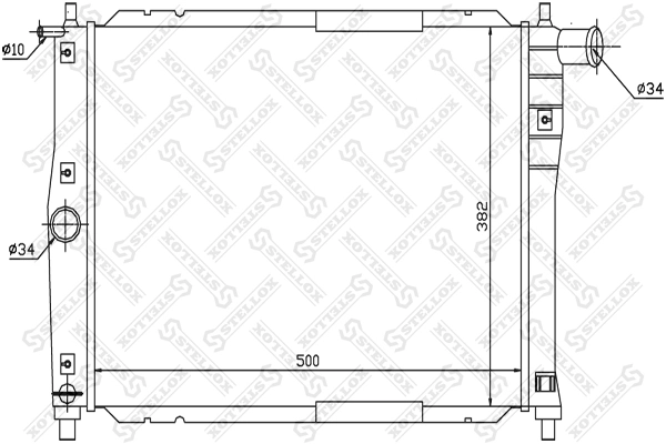 Радиатор охлаждения двигателя ZAZ 96559565 цена, от 43.96 USD