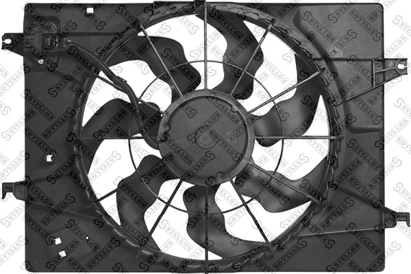 32W88 FPS Диффузор радиатора охлаждения в сборе с мотором