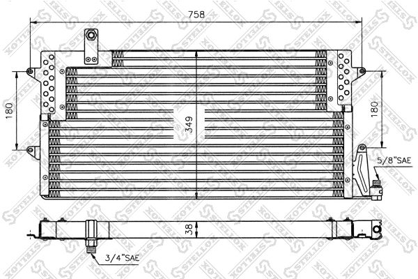 Купить Радиатор кондиционера Фольксваген Пассат B3, B4 3A2, 351, 312