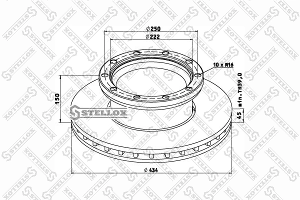 Задний тормозной диск MTX MTXT803 цена, от 131.42 USD