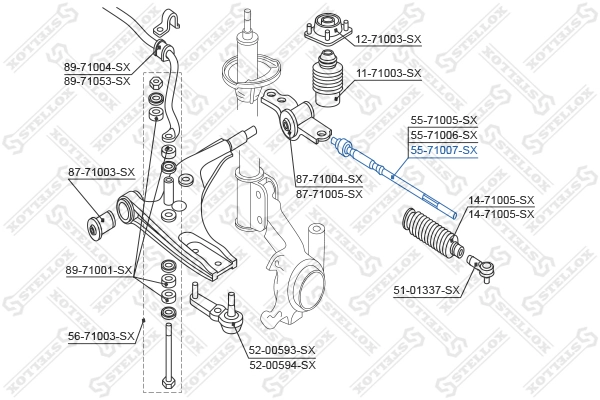 Рулевая тяга Q-top QM0522P цена, от 8.23 USD