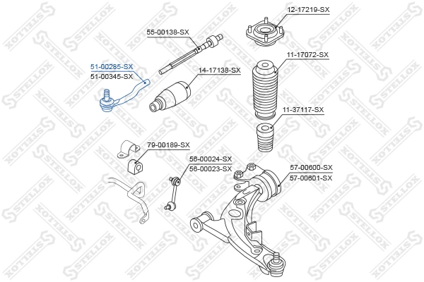  Рулевой наконечник Mazda CX-7 