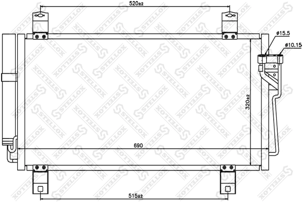 Конденсатор кондиционера AND 42260063 цена, от 71.62 USD