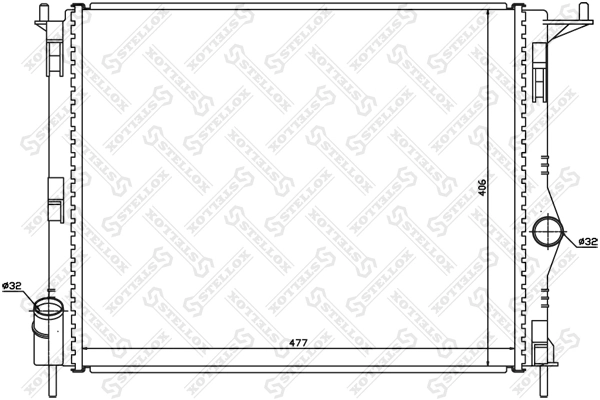 Радиатор охлаждения Euroex EXMR35038