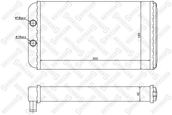 Радиатор печки BRQ068 Magneti Marelli