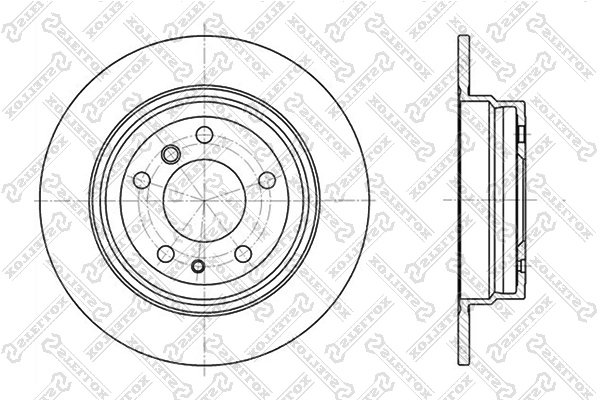  Disco do freio traseiro BMW 5 sedan (E34) (1987 - 1995) 