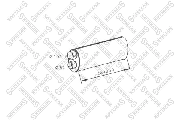 Глушитель, средняя и задняя часть MAN 81151010352 цена, от 182.07 USD