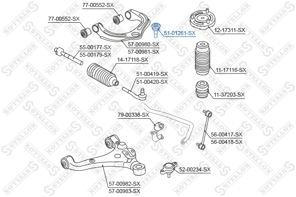 Наружный наконечник рулевой тяги на Toyota 4 Runner  N130