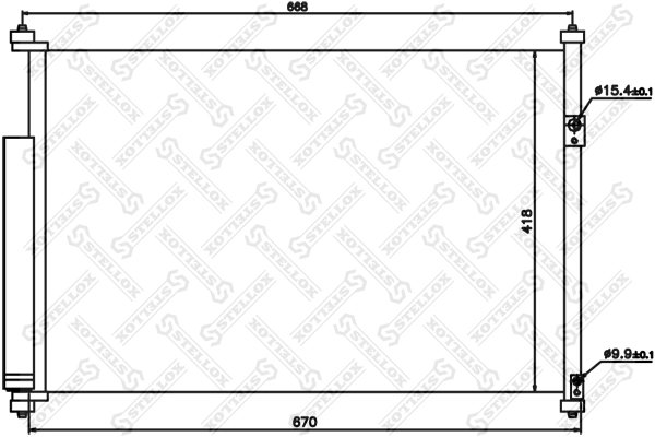Конденсатор кондиционера AND 42260066 цена, от 86.04 USD