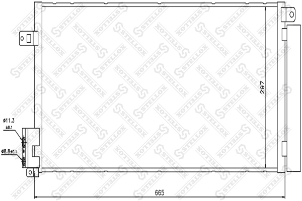 Конденсатор кондиционера Peugeot/Citroen 1610160280 цена, от 75.87 USD