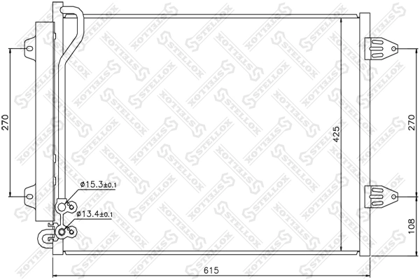 Конденсатор кондиционера Renault (RVI) 3C0820411C цена, от 79.48 USD