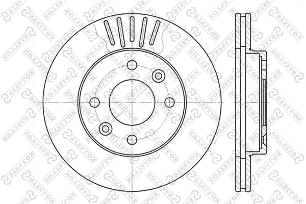 Передний тормозной диск Power Stop AR8359XPR