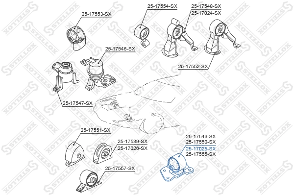 Гидроопора двигателя левая Mitsubishi 2910A012 цена, от 20.81 USD