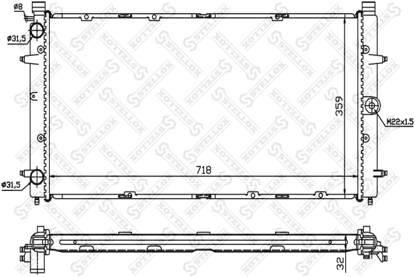 Радиатор охлаждения двигателя AND 3L121066 цена, от 64.02 USD