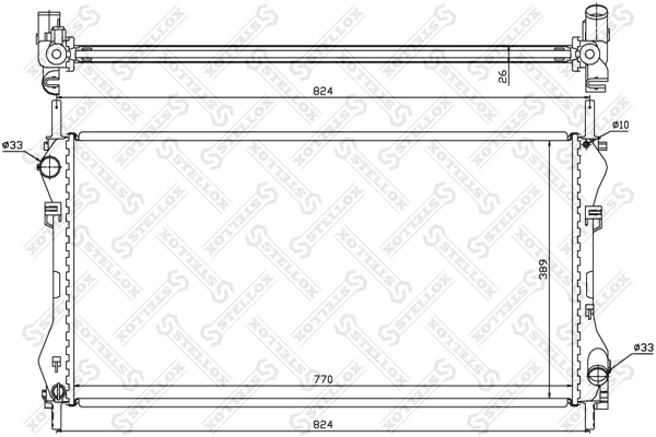 Радиатор охлаждения двигателя Kemp 77645195 цена, от 65.25 USD