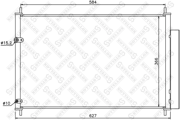 Конденсатор кондиционера Toyota Avensis III седан (T27) (2008 - 2018) цена, от 50.85 USD