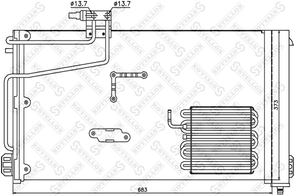 Конденсатор кондиционера Kale 353175 цена, от 92.48 USD