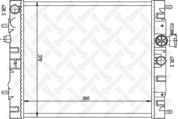 Радиатор охлаждения двигателя Magneti Marelli BM827 цена, от 55.23 USD