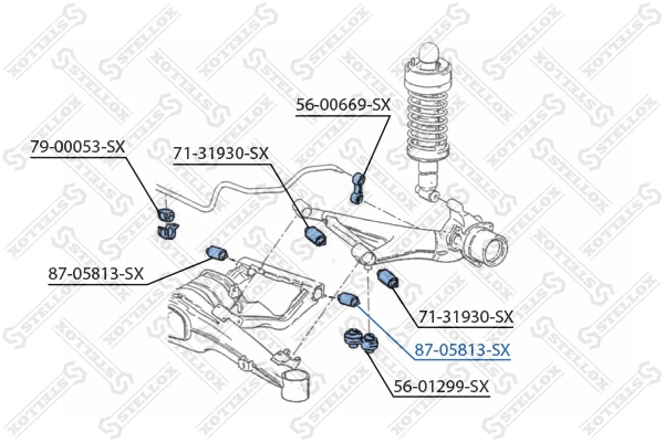 Сайлентблок заднего подрамника BMW 7 седан (E32) (1986 - 1994) цена, от 7.92 USD