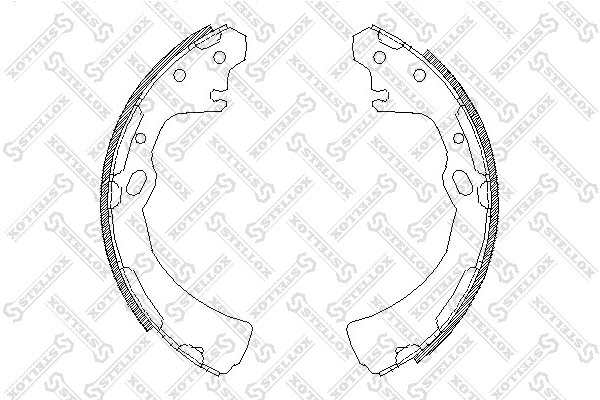 Задние барабанные колодки QD0338 Q-top