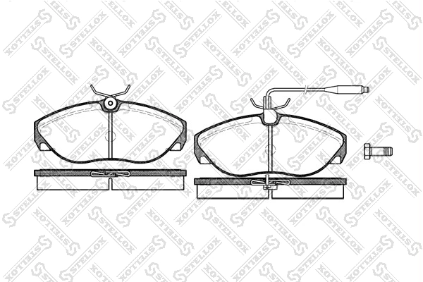 Передние тормозные колодки 986424030 Bosch