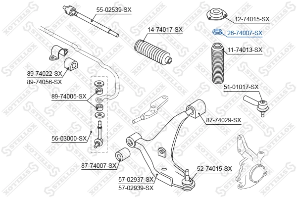 SA543255V000 Sensen Подшипник верхней опоры