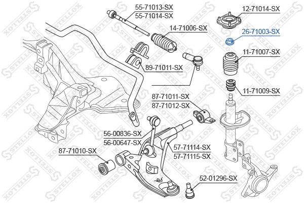 Опорный подшипник амортизатора 3405835 Ford
