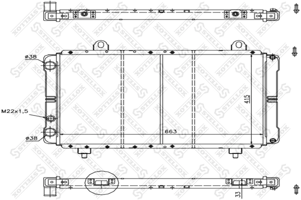 Купить 1331QX Peugeot/Citroen Радиатор водяной
