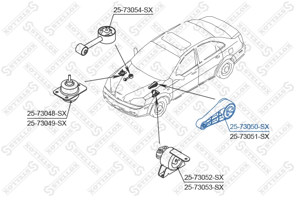 Задняя опора двигателя CMD076 Parts-Mall