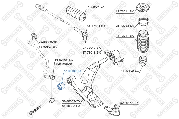 Сайлентблок передней подвески Q-top QS1111AP цена, от 4.45 USD